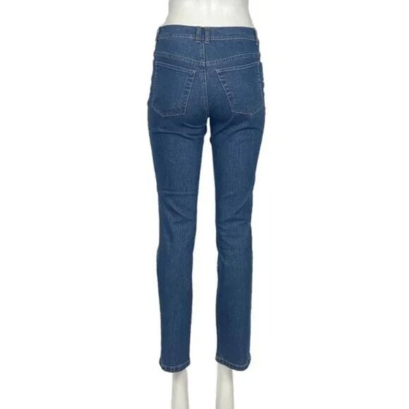 Gloria Vanderbilt Amanda Bootcut Jeans Medium Indigo Size 4P - Picture 3 of 3